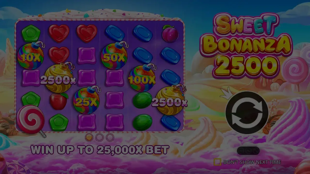 Sweet Bonanza 2500 demo loading screen
